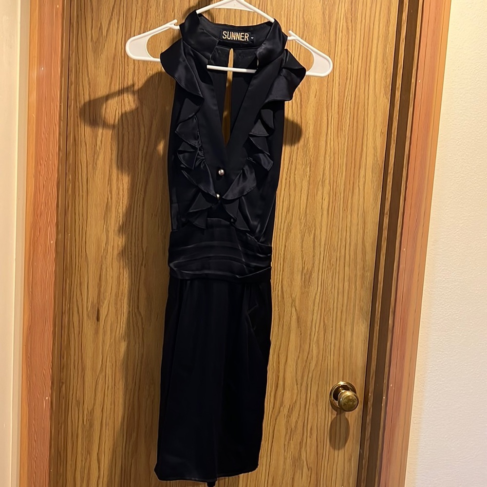 Sunner silk halter dress